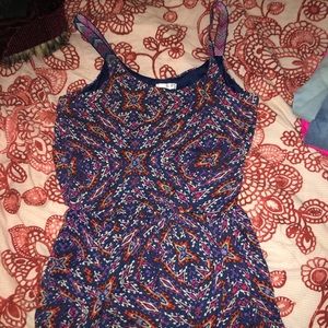 Patterned shorts romper